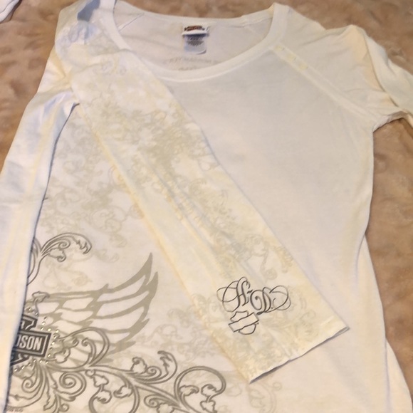 Harley Davidson Long Sleeve Pullover Top - Picture 11 of 12